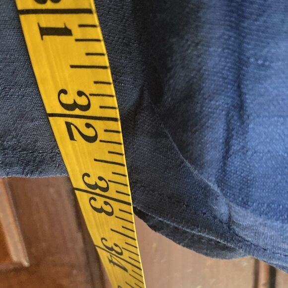 Cupshe New Navy Blue Plunge Tie Sleeeveless Mini Swim Beach Cover Up Dress M - Picture 6 of 6